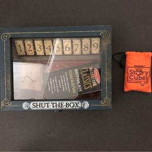 Mellisa and Doug Shut the Box and Story Cubes.